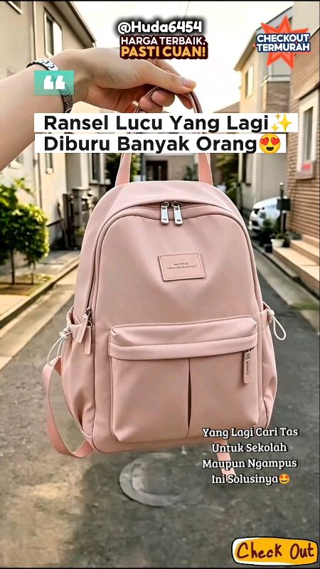 Ransel Sekolah🤩#tasransel#ranselsekolah#ranselwanita#taswanita#ransel#fashion#backpack#fashionwanita#RacunShopee#GratisOngkirRP0#Diskon50Persen#viral