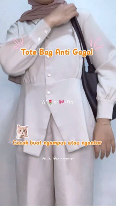 #totebagaesthetic #totebagkuliah #ShopeeLook #GakNyeselBeliIni #Diskon50Persen #RacunShopee #totebagkerja