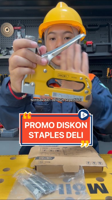 Promo diskon staples deli #staplestembak #staplesmurah #staplesdeli #staplesstapler #stapleskayu #promo #PromoNonStop #promoshopee #promoterkini #sale
