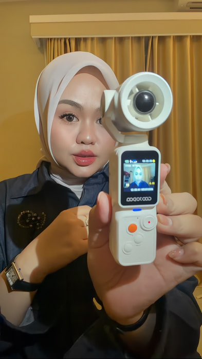 Ini namanya beli kipas dapet kamera, bisa dipake ngevlog😍🫶🏻 #gojoodoqkipasportable #gojoodoq #kipaskamera #goldentickkreator #55sale #gajiansale