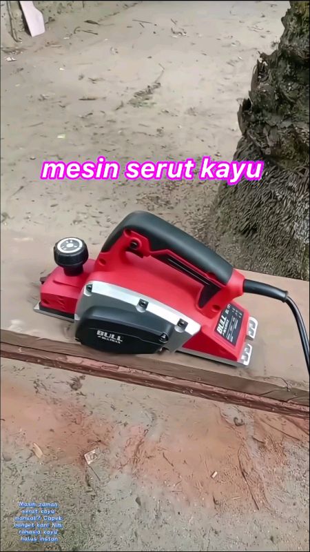 Bull BL191! 620 Watt-nya kencang, mata pisau 82mm-nya bikin kerjaan beres dalam hitungan detik#RacunShopee #RacunShopeeCheck #mesinserutkayu