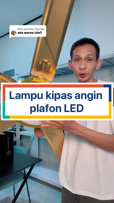 Lampu kipas angin plafon LED#RacunShopee#GratisOngkirRP0#ViralDiShopeeVideo#shopeevideo#fyp#viral#ShopeeLook#ShopeeCOD#RacunShopee#shopeevideo