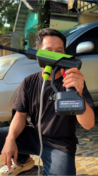 Jet cleaner baterai leapmove suara halus tekanan air kencang #jetcleanerportable #jetcleanerbaterai