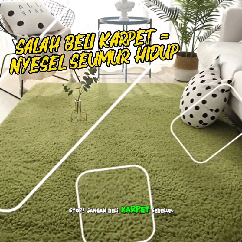KARPET BULU KOREA 200 * 120cm #karpetmurah #murahberkualitas #RacunShopee #ShopeeCOD #GratisOngkirRP0 #fyp