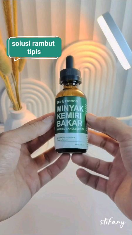 bio essence minyak kemiri bakar menumbuhkan rambut #minyakkemiri #bioessence #vitaminrambut #minyakkemiribakar #fyp
