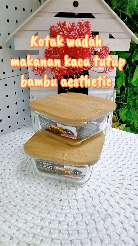 kotak makanan kaca tutup bambu#foodprafkacatutupbambu#kontainermakanankacatutupbambu#ShopeeCOD #DiskonRacunShopee #SpillRacunShopee #PromoNonStop