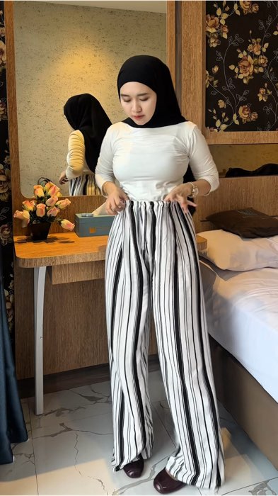 Celana kuloth super flowly jatuh halus #kulothighwaist #kuloth #fyp