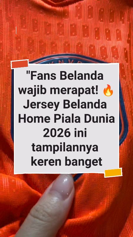 Jersey Belanda Home Piala Dunia 2026#JerseyBelanda #Belanda2026 #JerseyBola #JerseyGradeOri #FootballJersey #JerseyMurah #PialaDunia2026