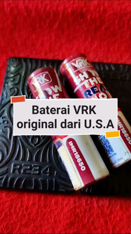 Baterai VRK original U.S.A #baterai #bateraivrk #bateraioriginal #baterai2500mah #vrk #ShopeeCOD #ShopeeLook #racunshopeee #Diskon50Persen #Diskon