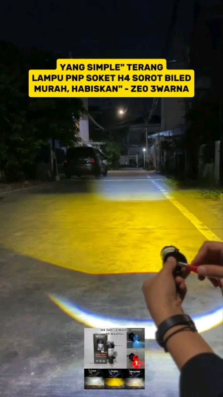 Lampu" Lampu" IBRIGHT ZE0 3 Warna - Lampu utama h4 #GakNyeselBeliIni