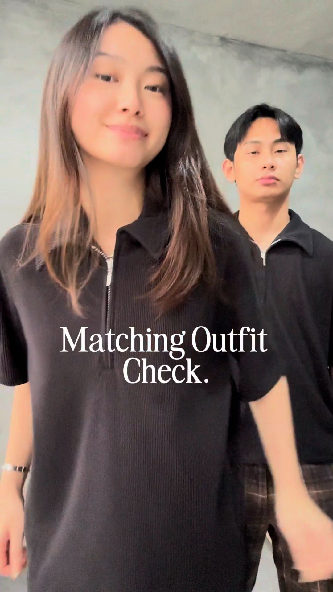 Matching outfit Cartiera Flex Polo! Half zip tekstur pleated halus, tebal 280 GSM tapi adem, anti kusut & stretchy! #poloshirt #poloshirtpria