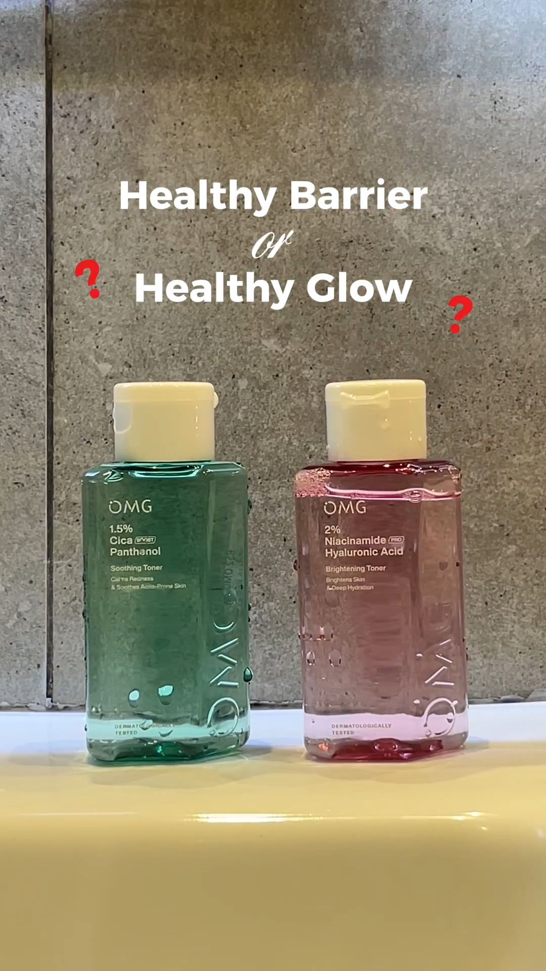 Glow or barrier? Pagi mau glowing, malam butuh repair ✨ dua-duanya aku taro di keranjang kuning 🛒
#OMGShootingToner #OMGBrighteningToner #omgbeauty