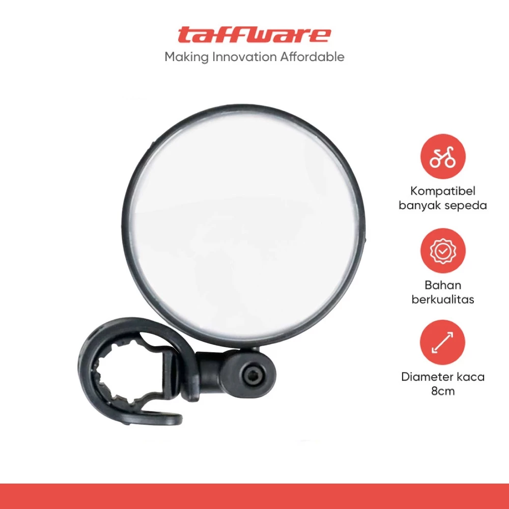 TaffSPORT Kaca Spion Sepeda Bike Blindspot Rearview 1PCS - HF00954