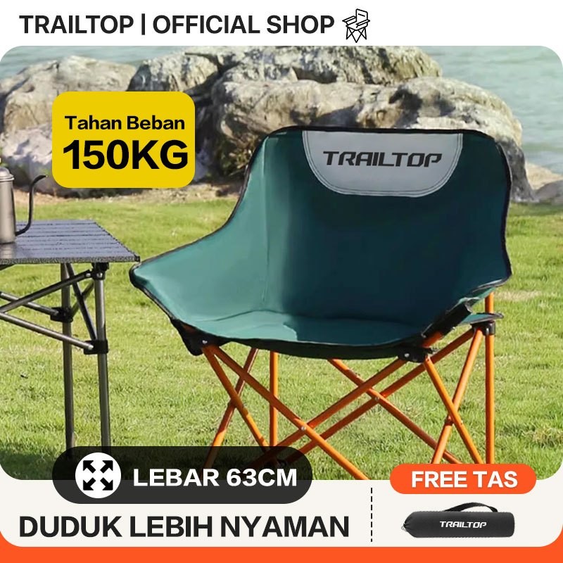 TrailTop Kursi Lipat Outdoor Portable Kuat Dan Tahan Lama Kursi Lipat Camping Santai
