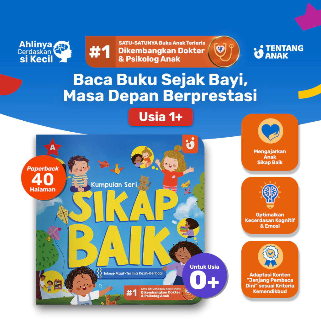 Tentang Anak - Buku Anak Kumpulan Seri Sikap Baik | Buku Cerita Anak Bergambar | Buku Belajar Membac