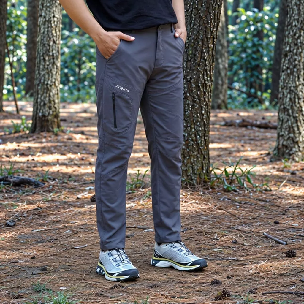 Celana Gunung Pria Quickdry Celana Outdoor Panjang Hiking Slimfit Outfrai Seri Artemis