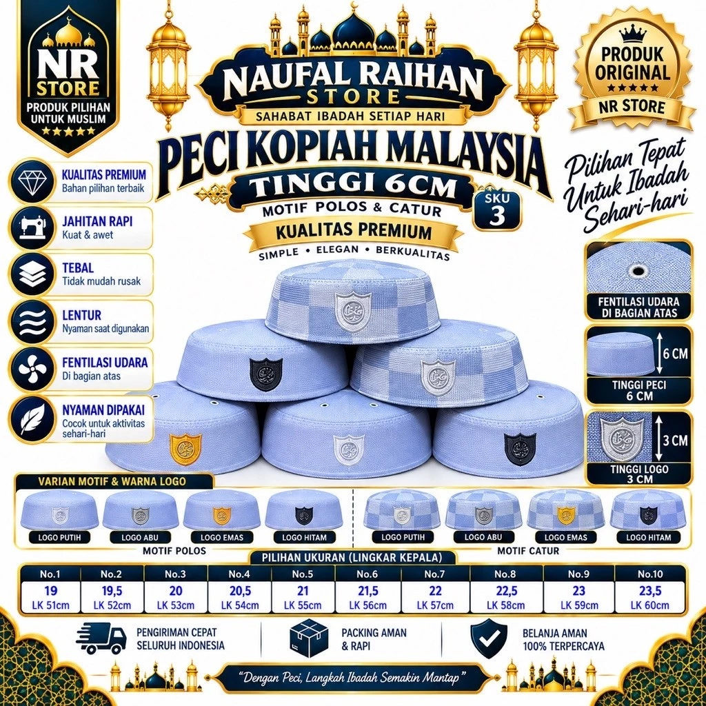 Mecca Tunik Atasan Wanita Jumbo Muslim Basic Rayon Polos Bigsize LD100-LD140 Muat BB40-120kg