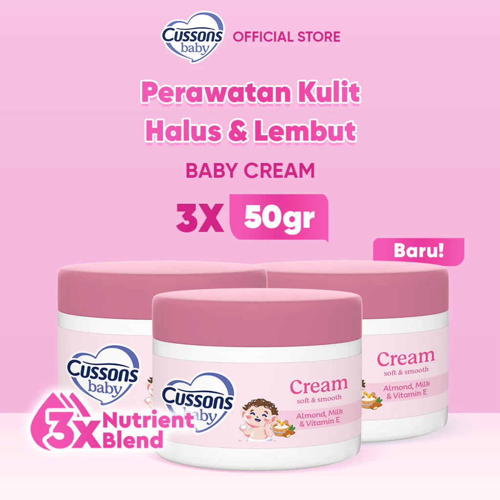 Cussons Baby Cream Soft & Smooth 50gr x3