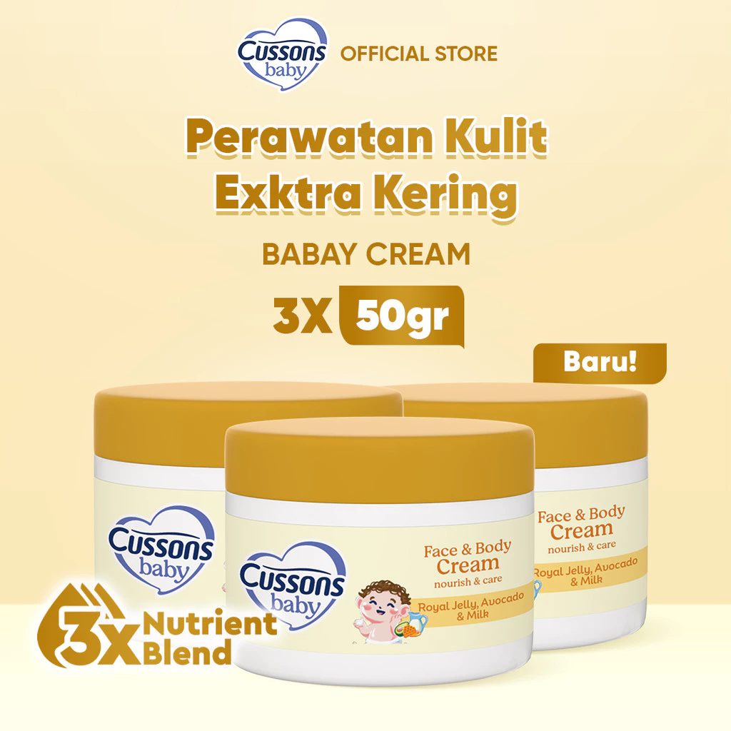 [BUY 2 GET 1] Cussons Baby Face & Body Cream