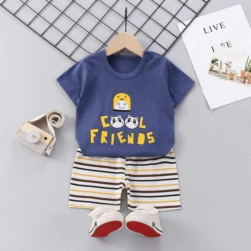 SETELAN ANAK ANAK COOL FRIENDS/SETELAN ANAK ANAK PREMIUM/SET ANAK UMUR 0-5 TAHUN