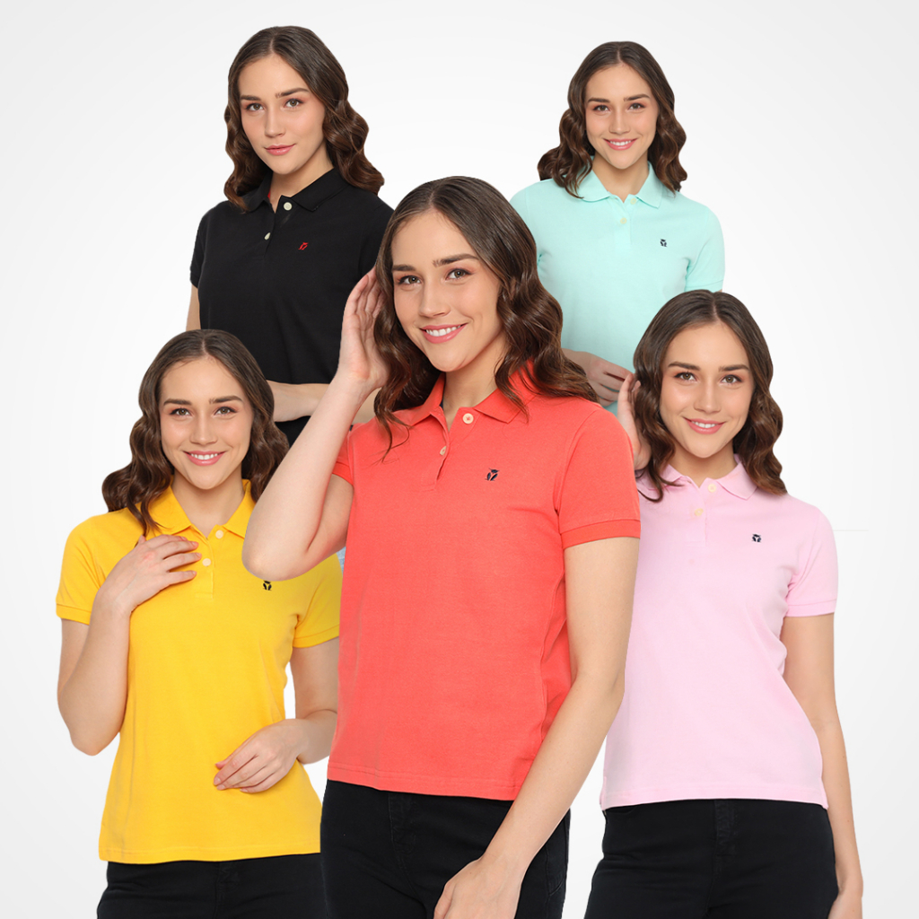 MATSUDA Eve Kaos Polo Shirt Wanita Kerah Polos