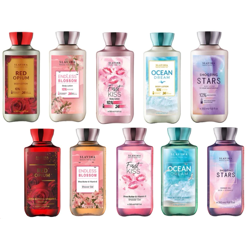 SLAVINA Body Lotion & Shower Gel by nagita slavina Raffi Ahmad Dupe Bbw