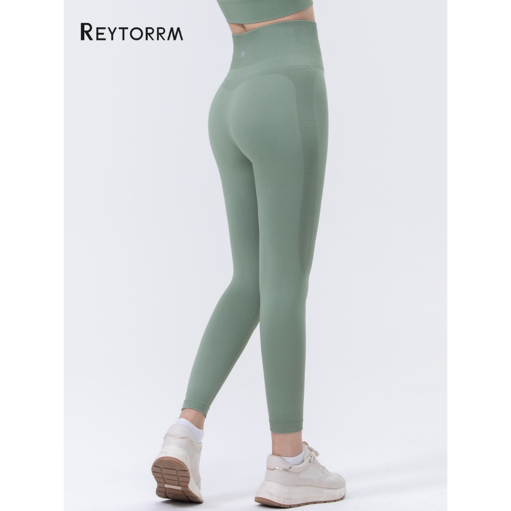 Reytorrm LYCRA® Seamless Legging Celana Olahraga Wanita High Waist Running Yoga Gym Sport
