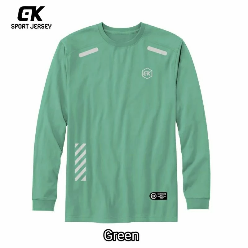Kaos Olahraga Dryfit Lengan Panjang Dewasa Pria Wanita Jersey Sport Training Badminton