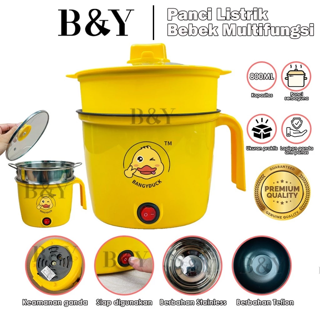 Panci Elektrik / Panci Multi Fungsi Elektrik / Alat Masak Anti Lengket / Electric Cooker