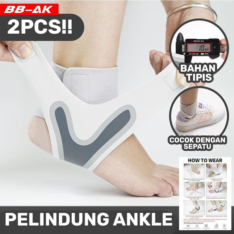 BBAK Ankle Support 2 PCS | Pelindung Engkel Kaki | Ankle Wrap Brace Adjustable