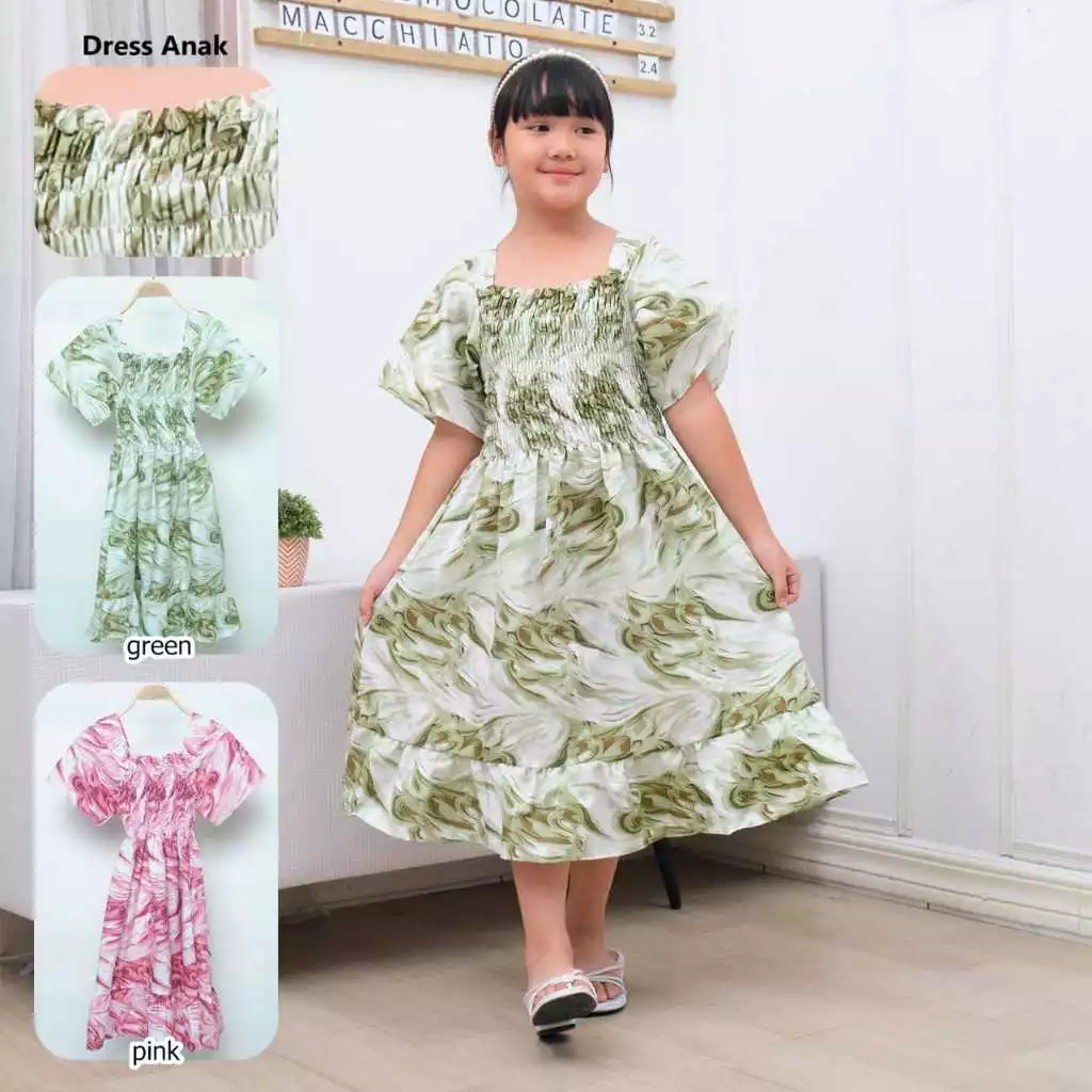 RILLO - Dress Natasya Anak Motif