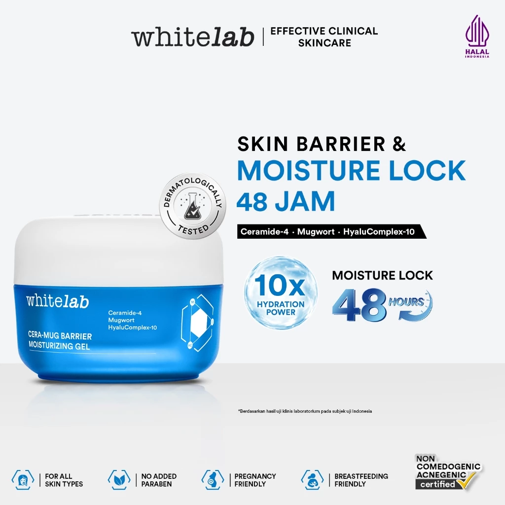 Whitelab Cera-Mug Barrier Moisturizing Gel - Pelembap Kulit Wajah Kering Perbaiki Skin Barrier