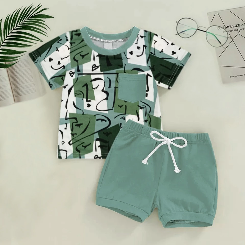 RILLO - Setelan Anak Alfa Face / Set Anak Unisex 1-6 Tahun