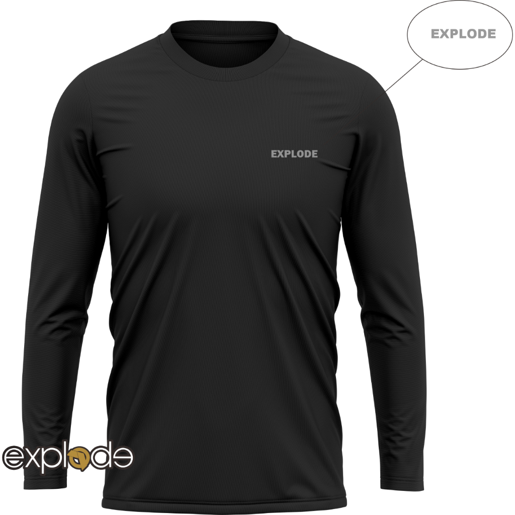 EXPLODE - Baselayer Manset Olahraga Leher Pendek Unisex