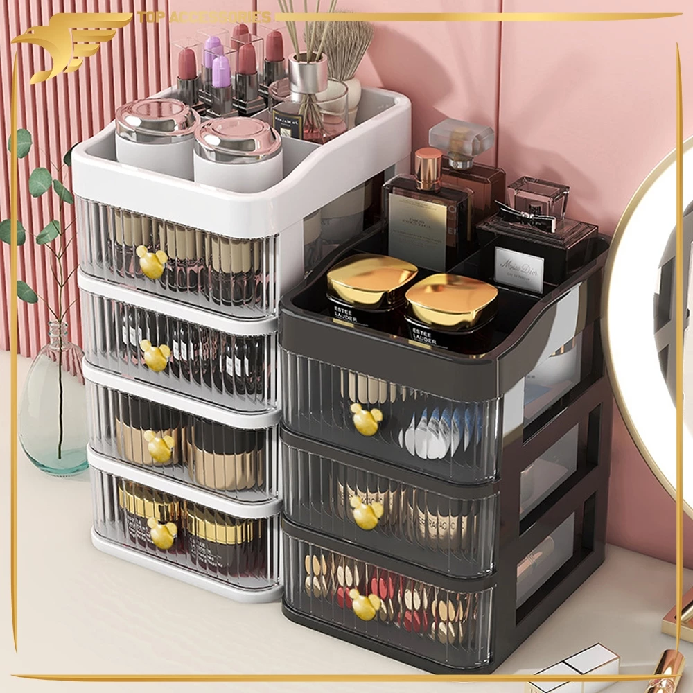 Rak Kosmetik Serbaguna Rak Makeup Rak Kosmetik Rak Sunsun 4 Laci TOP166