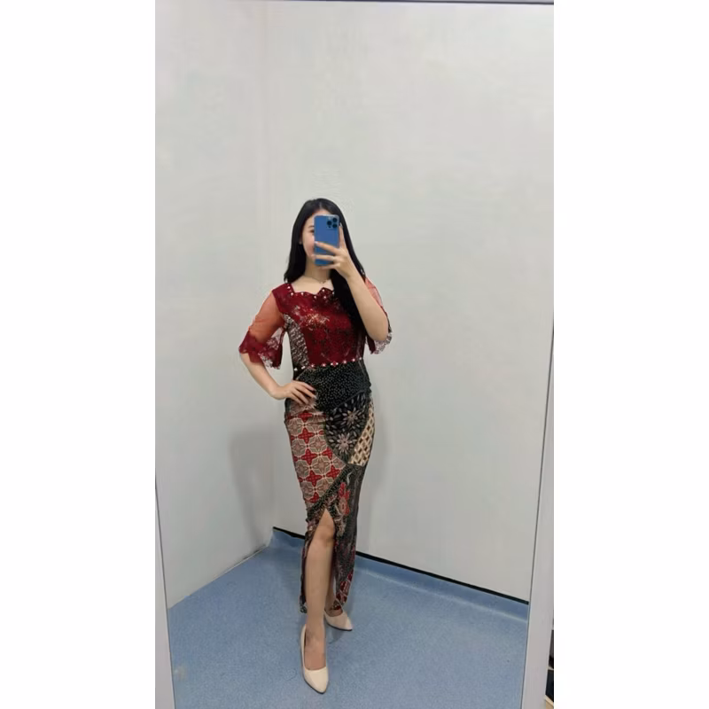 Dress Batik Melitha / dress (PREMIUM) M-L-XL- XXL/ DRESS BATIK / DRESS NATAL / DRESS WISUDA / DRESS
