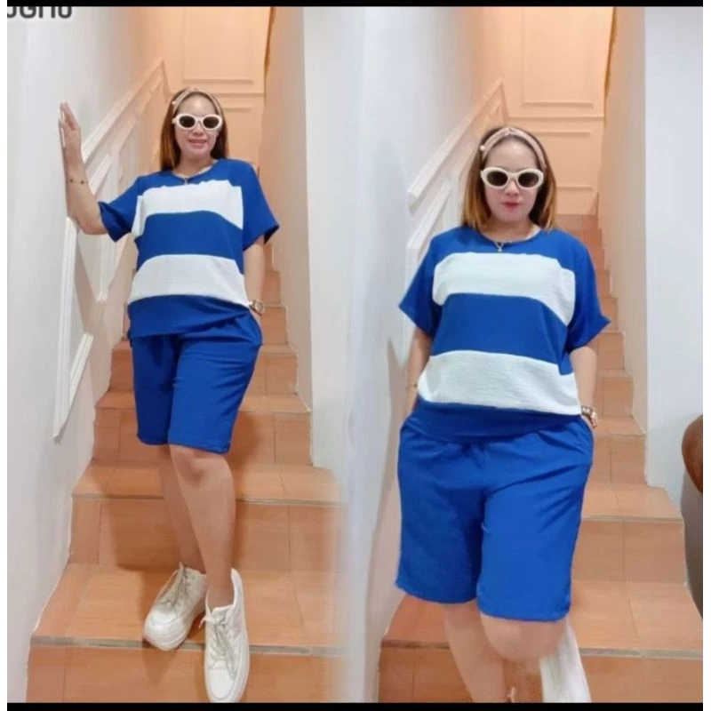 ONSET CELANA PENDEK BLASTER SET BLASTER PENDEK SET WANITA KEKINIAN SET SALUR CELANA PENDEK