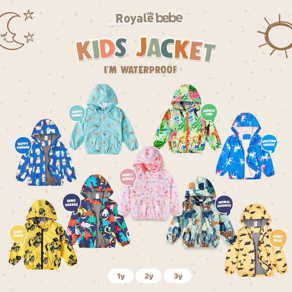 Royale Bebe - Kids Jacket | Jaket Parasut Windbreaker Outdoor Anak