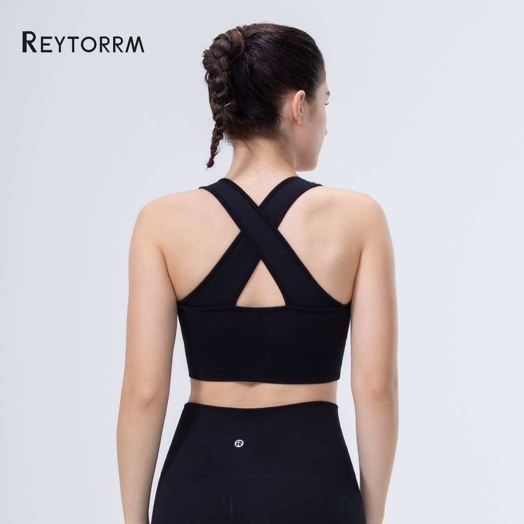 Reytorrm LYCRA® Seamless Sport Bra Push Up BH Pakaian Olahraga Running Yoga Bra WX004
