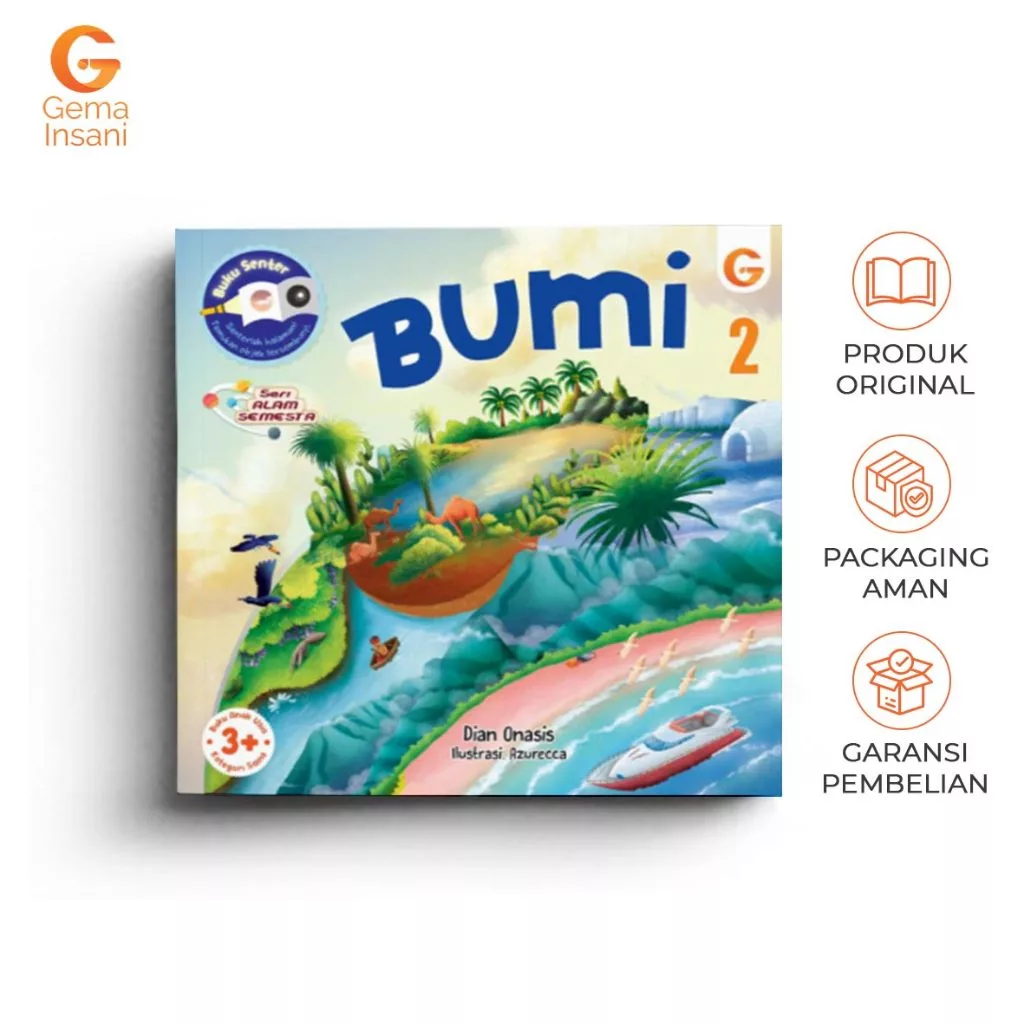 Buku Bacaan Anak Paud Tk Fitur Halaman Senter Belajar Sains Seri Alam Semesta Bumi Gema Insani