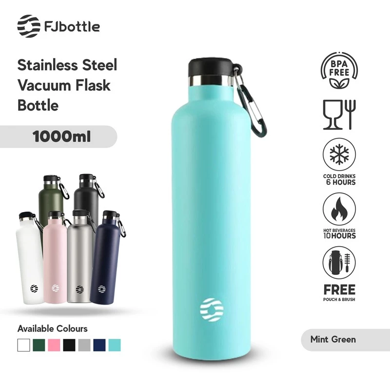 FJbottle - SR2101 Botol Minum Tumbler Olahraga Stainless Steel 1Liter Double Insulated Bottle