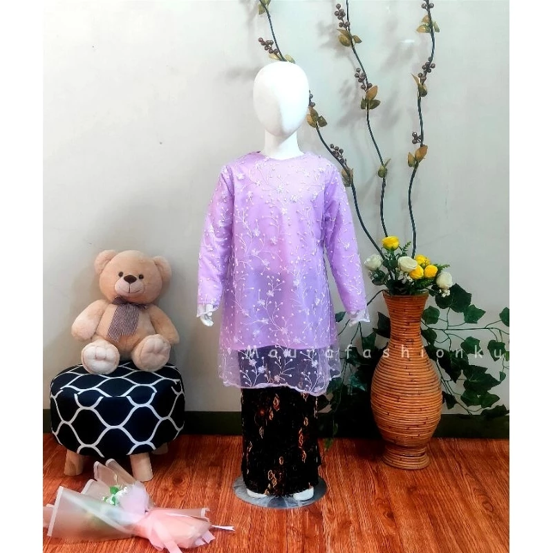 SET KEBAYA ANAK TUNIK HALDA / KEBAYA TUNIK ANAK / BISA COD KEBAYA BRUKAT ANAK/ KEBAYA ANAK TUNIK MUR