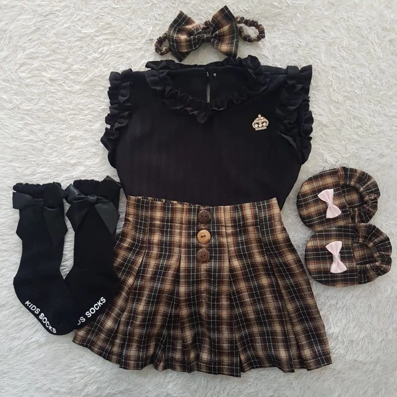 Baju Bayi Stelie Rok Set 3-9 Bulan Nyaman
