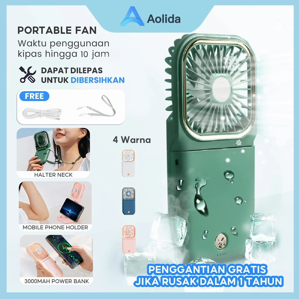 Aolida Kipas Angin Portable Mini USB Lipat