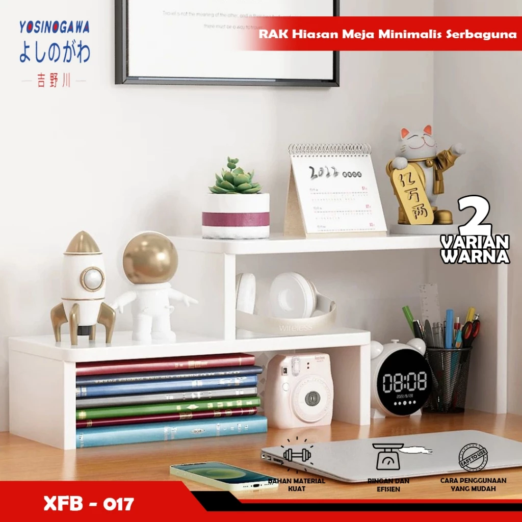 Rak Meja / Tempat Penyimpanan / Tempat untuk Meja Kantor & Meja Belajar - YOSINOGAWA