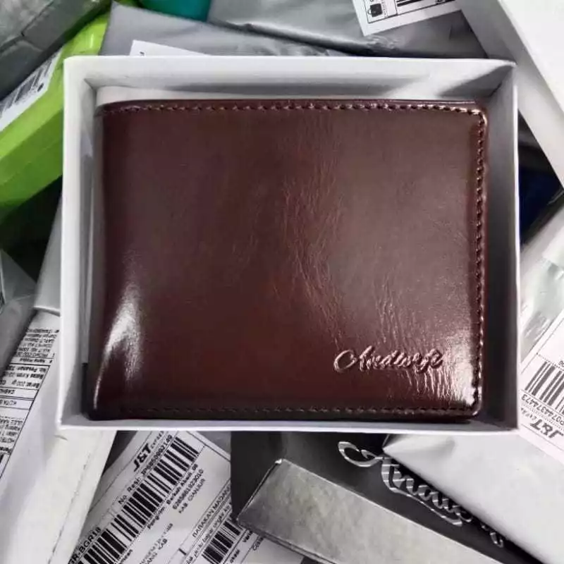 Dompet Pria Masa Kini Dompet Kulit Lipat Dompet Pria Semi Kulit Dompet Cowok