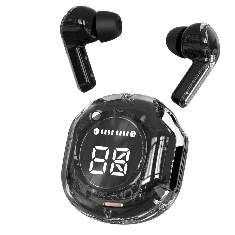 Earphone Bluetooth TWS 5.3 Air39 RGB LED Display HiFi Stereo Earbuds For Sports Gaming Low Latency Headset Bluetooth Macaron