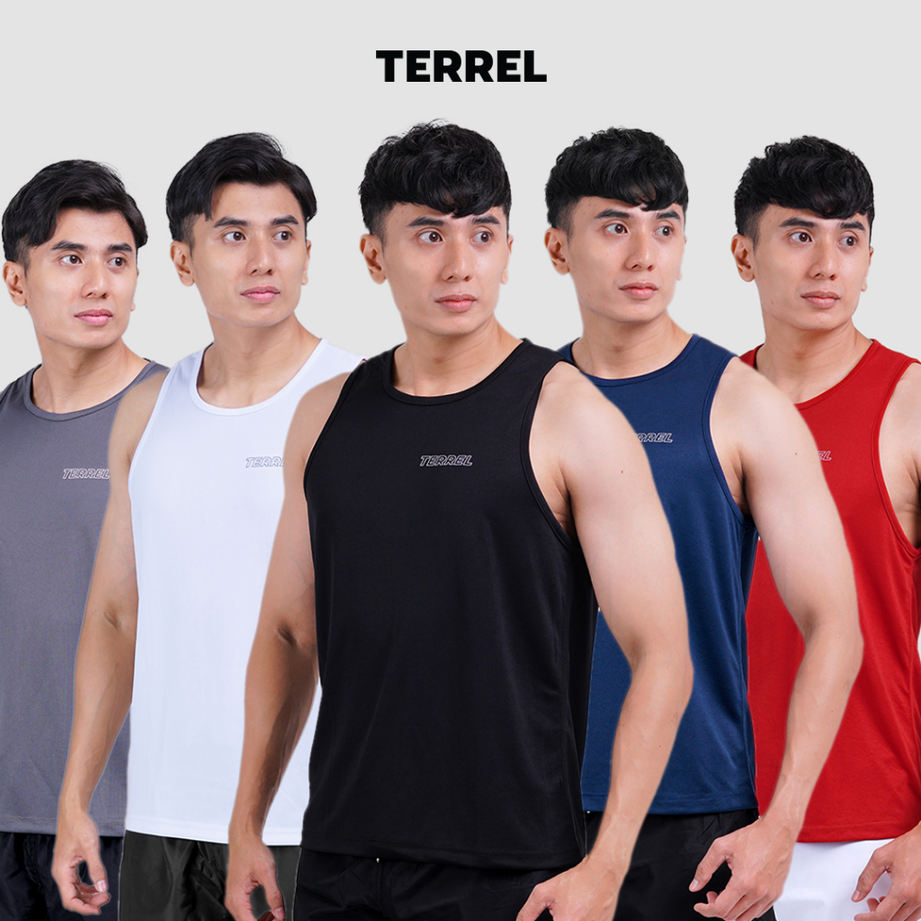Terrel Sportswear - Basic Tanktop Sleeveless Men Running Gym | Tanktop Olahraga Pria Kaos