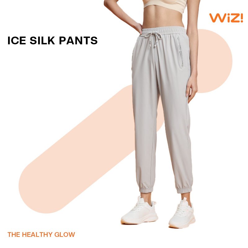 WiZi Celana Olahraga Wanita Celana Jogger Training Pants Longgar Jogging Gym (CP04)