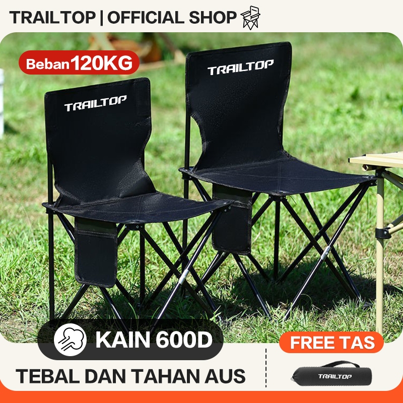 TrailTop Kursi Lipat Outdoor Serbaguna Kursi Lipat Camping Tebal Dan Tahan Aus Kursi